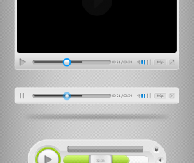 Free Media Player UI PSD Template