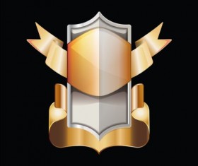 Golden royal badge luxury vector 03