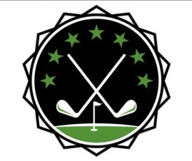 Golf club labels creative vector 05