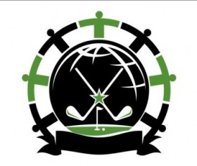 Golf club labels creative vector 07