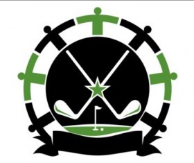 Golf club labels creative vector 08