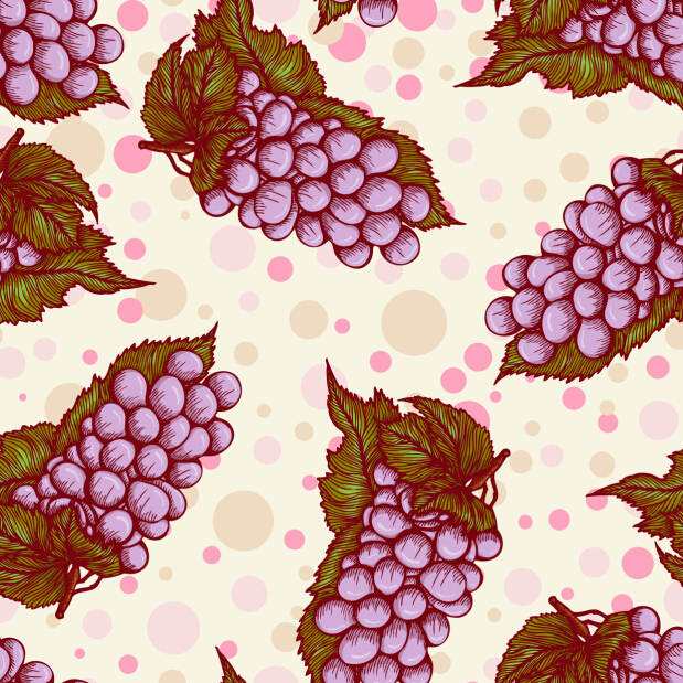 Grape seamless pattern vintage vector