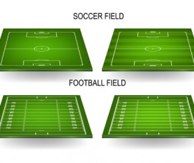 Green football field vector design 01
