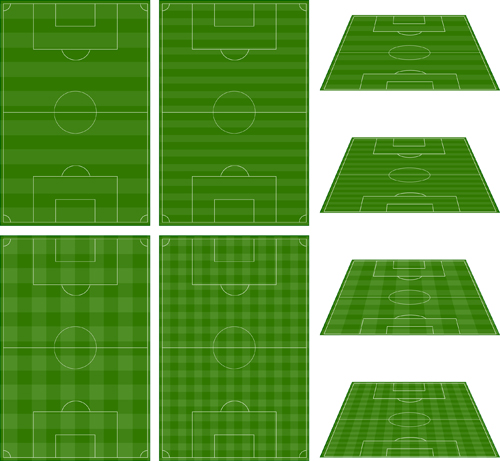 Green football field vector design 03