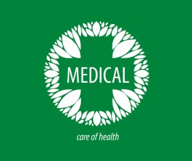 Green medical health logos design vector 11