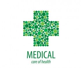 Green medical health logos design vector 12