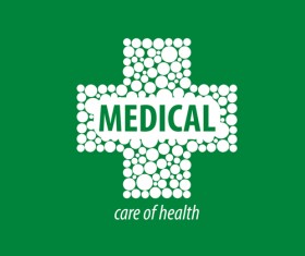 Green medical health logos design vector 13