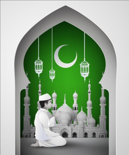 green mosque wallpaper