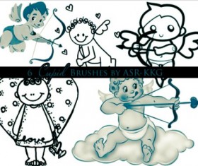 Hand drawn Cupid Brushes