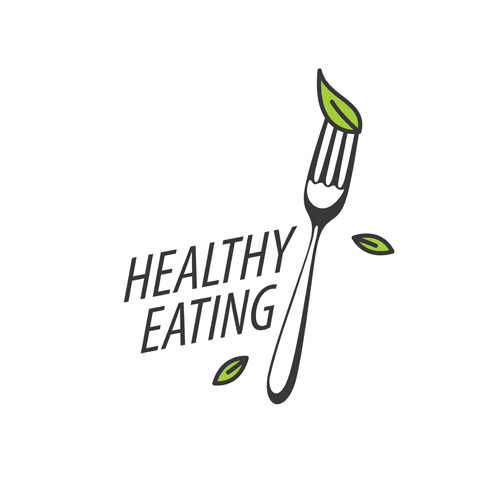 Healthy eating logo design vector set 03
