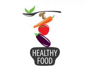 Healthy eating logo design vector set 08