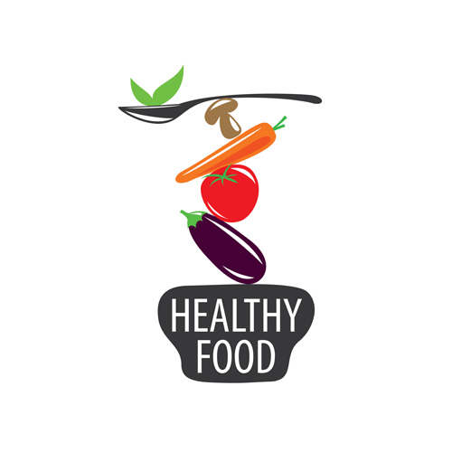 Healthy eating logo design vector set 08