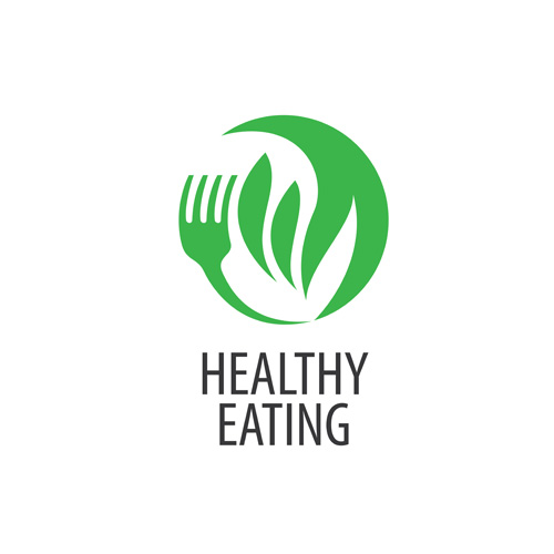 Healthy eating logo design vector set 09 free download