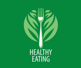 Healthy eating logo design vector set 10