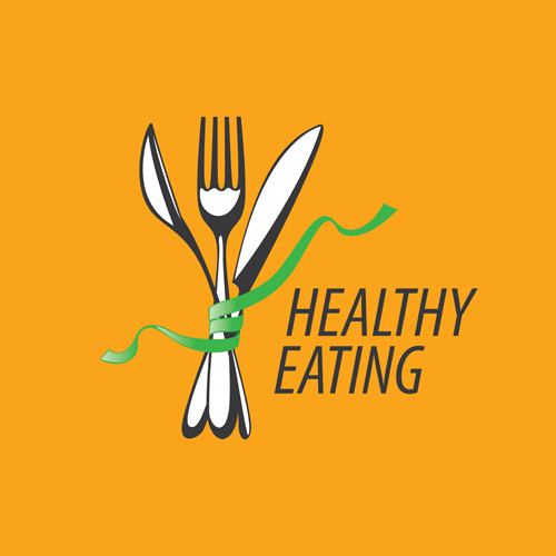 Healthy eating logo design vector set 11