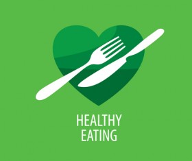 Healthy eating logo design vector set 13