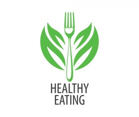 Healthy eating logo design vector set 15