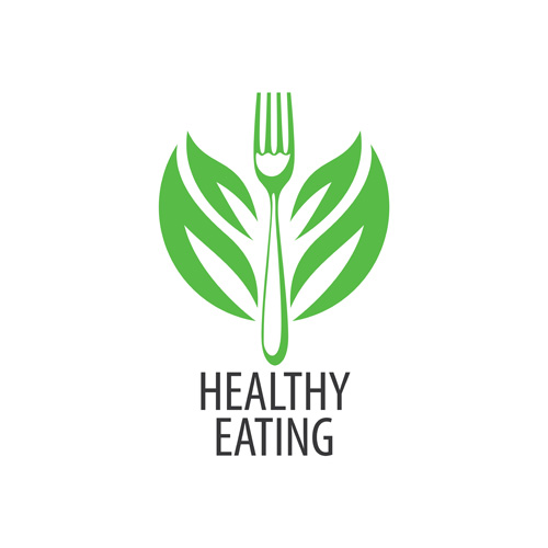 Healthy eating logo design vector set 15