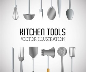 Premium Vector  Set of named kitchen tools in english. collection of  illustrations.