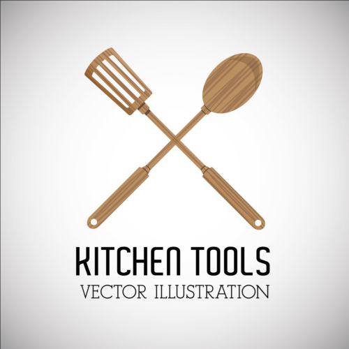 Kitchen tools vector illustration set 15