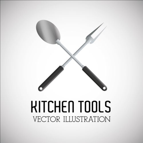 Kitchen tools vector illustration set 16