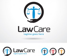 Law Care logo vector