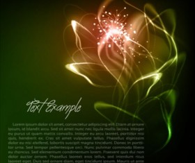 Light floral shining background vector 02