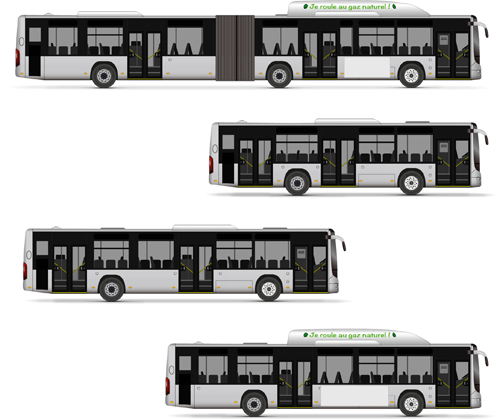 Luxury bus vector illustration 02