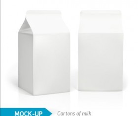 Milk Carton package vectors 02