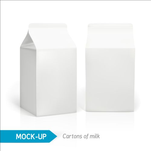 Milk Carton package vectors 02