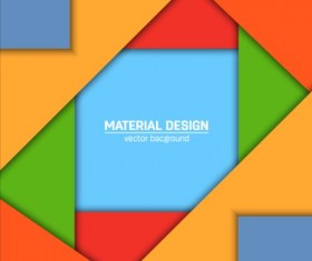 Modern material design background vector 01