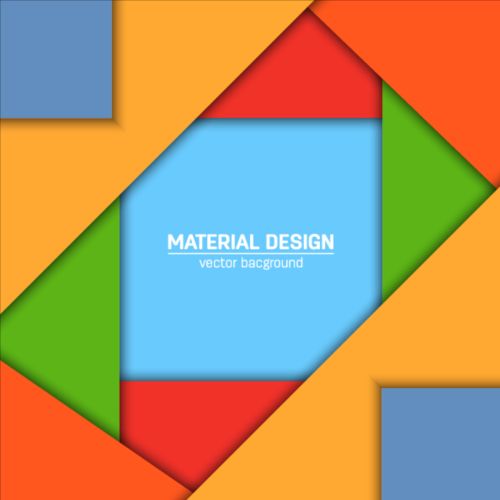 Modern material design background vector 01