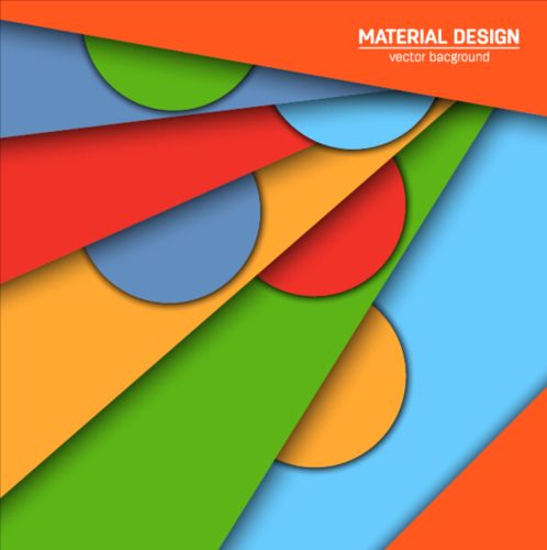 Modern material design background vector 03