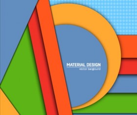 Modern material design background vector 09