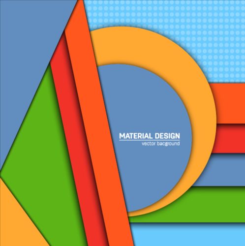 Modern material design background vector 09