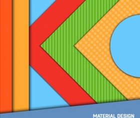 Modern material design background vector 10
