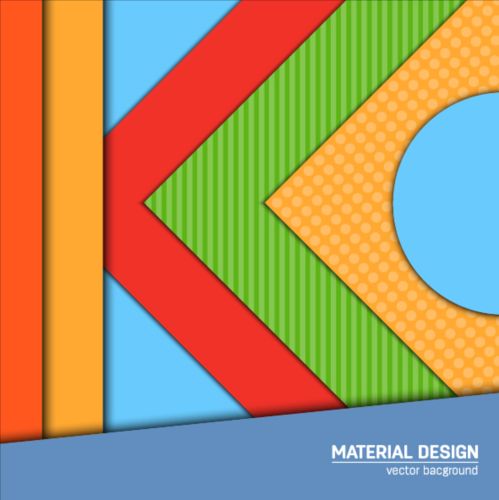 Modern material design background vector 10