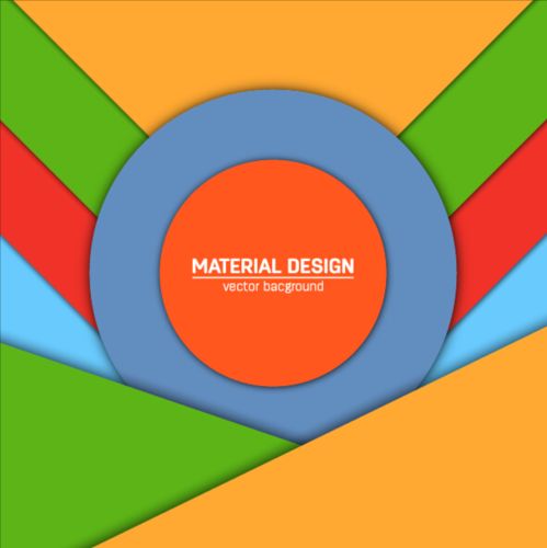 Modern material design background vector 16
