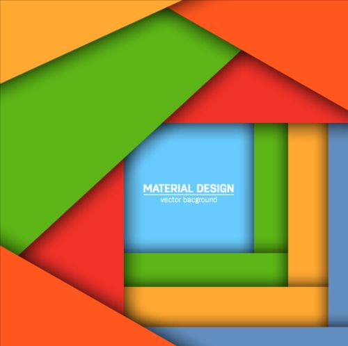 Modern material design background vector 18