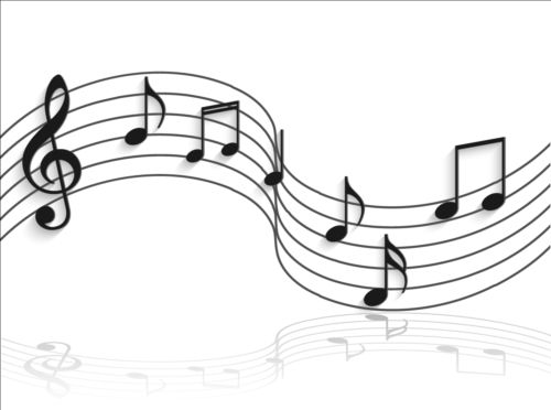 Music notes design elements set vector 08