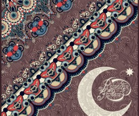 Muslim styles ramadan kareem background vector 13