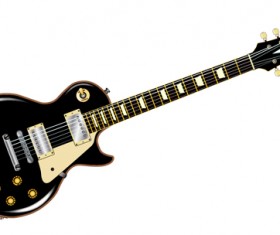 Realistic rock guitar vector