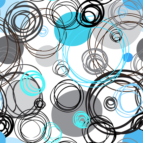 Round lines pattern vector 01