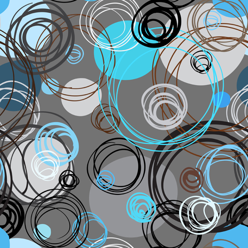 Round lines pattern vector 02