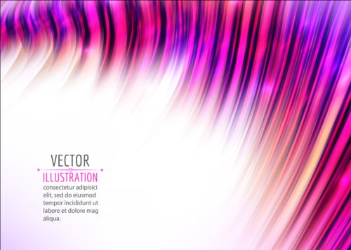 Shining abstract curves background illustration vector 06
