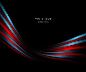 Shining wavy lines abstract background vector 04