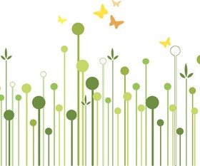 Simple floral vector background 01