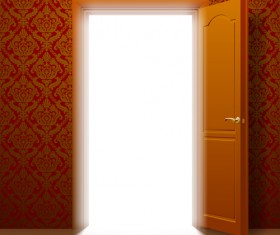 Suite door design vector 01