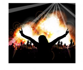 Summer beach party background vectors 04