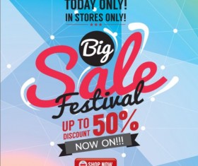 Summer big sale poster creative vector 01